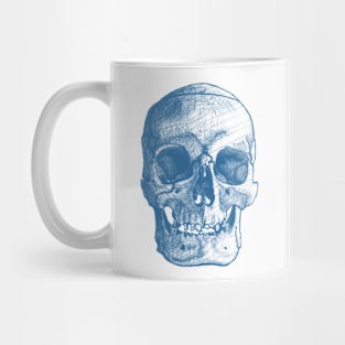 Front Skull Sketch - Blue/Light Mug